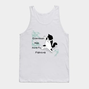 Kung Fu Fighting Cat Tee Tank Top